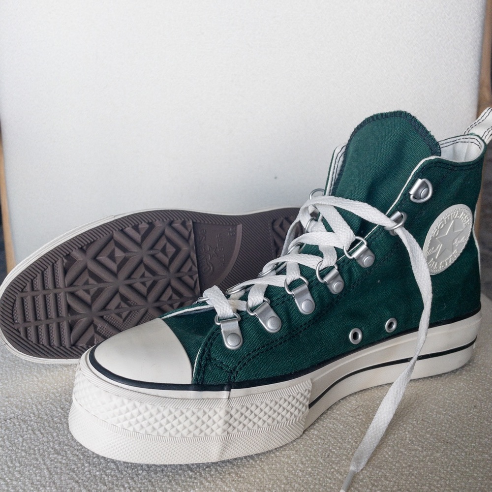 Converse All Star Lift Platform - Green